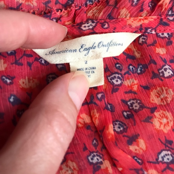 American Eagle Size 2 Semi Sheer Tank Top - Picture 5 of 5